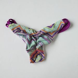 Beach Babe Chevron Cheeky Bikini Bottoms Swimsuit